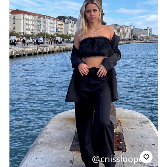 Cider Solid Stitch Straight Leg Trousers - Picture 4 of 12